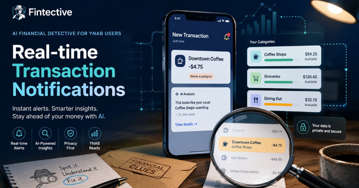 AI for YNAB Real-Time Transaction Notifications: Why Fast Alerts Matter for Financial Security
